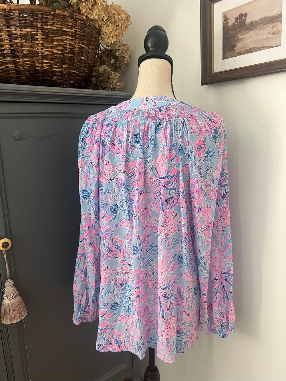 Lilly Pulitzer Elsa Silk Blouse - Picture 3 of 4